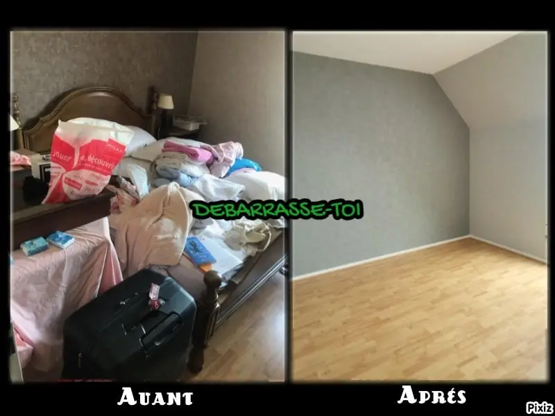 Maison encombrée avant débarras en Saône-et-Loire