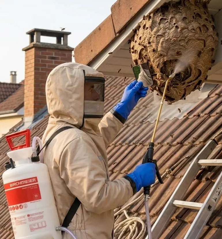 Intervention sur nid de guêpes ou nid de frelons à Chalon-sur-Saône